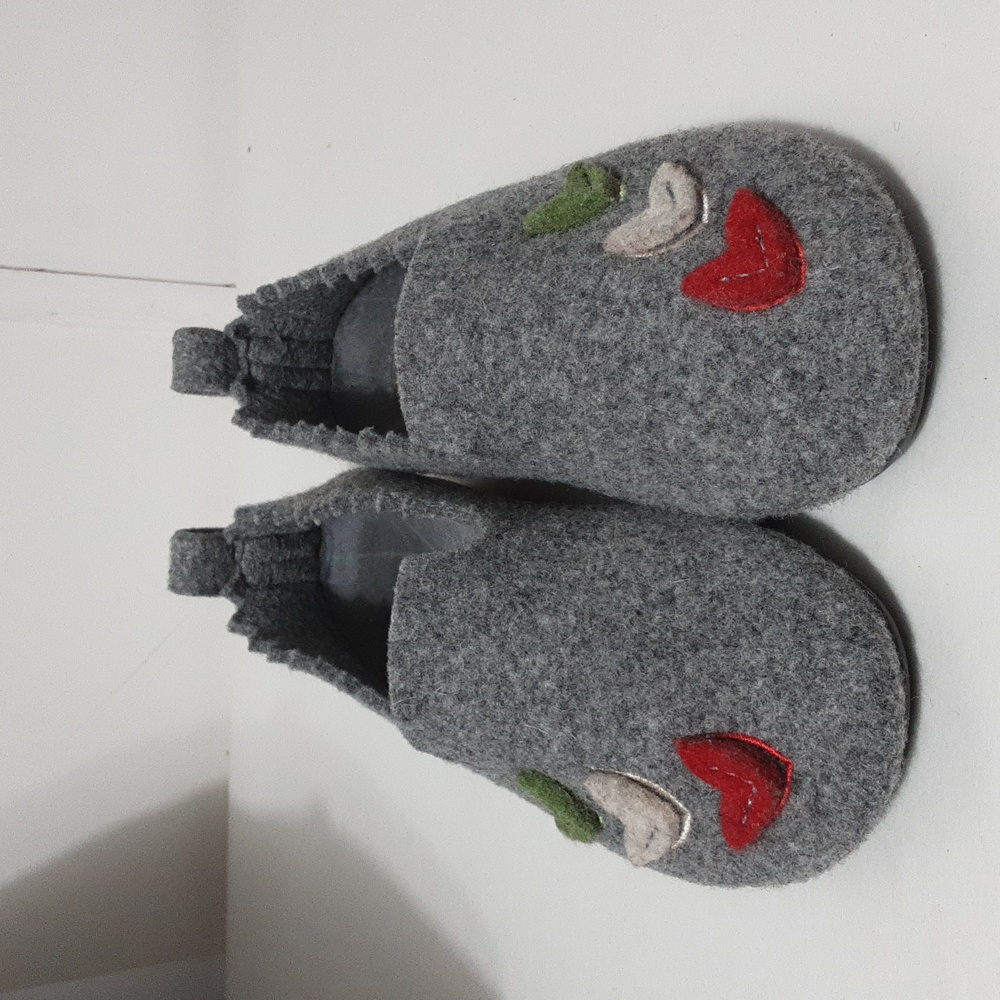 OTHAHEEL Felt Wool Floral Shoe